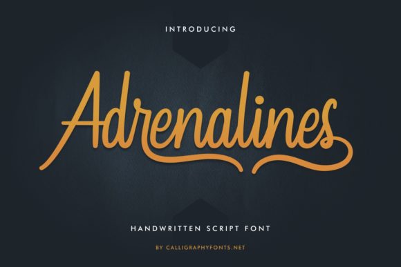 Adrenalines: A Delicate Script Font for Polished Brands