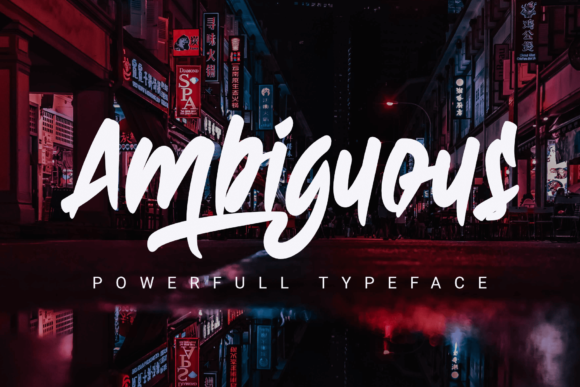 Ambiguous Font: A Bold Handwritten Typeface for Web Design