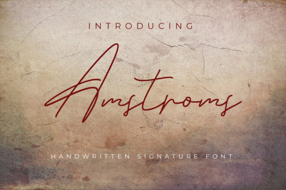 Amstroms: A Charming Script Font for Small Business Branding