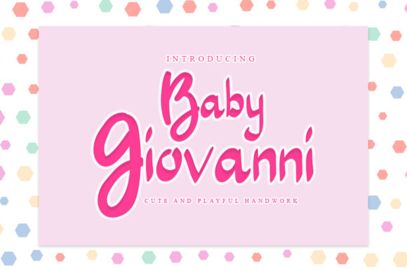 Baby Giovanni: A Delicate Handwritten Font for Brand Identity