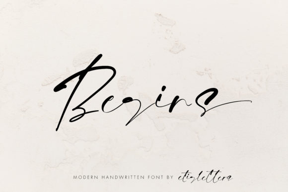 Begins Font: Elegant Script for Editorial Design