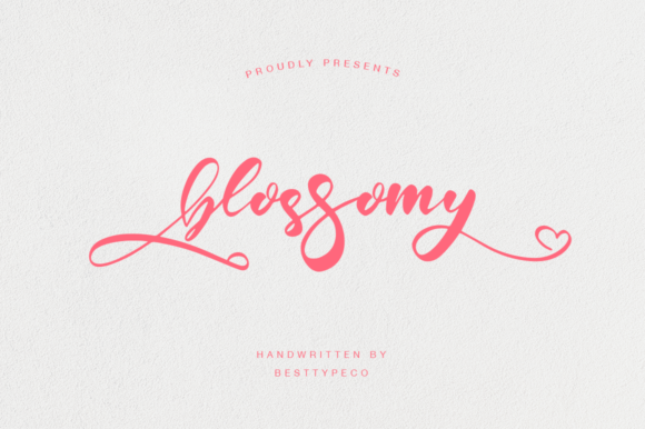 Blossomy: An Elegant Script Font for Crafters