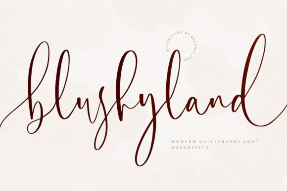 Blushyland: A Modern Script Font for Digital Design