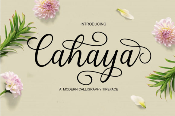 Cahaya: An Elegant Handwritten Font for Editorial Design