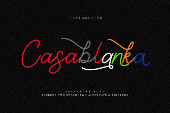 Casablanka: A Handwritten Font for Digital Design