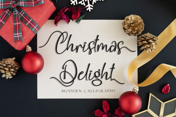 Christmas Delight: A Romantic Script Typeface Review