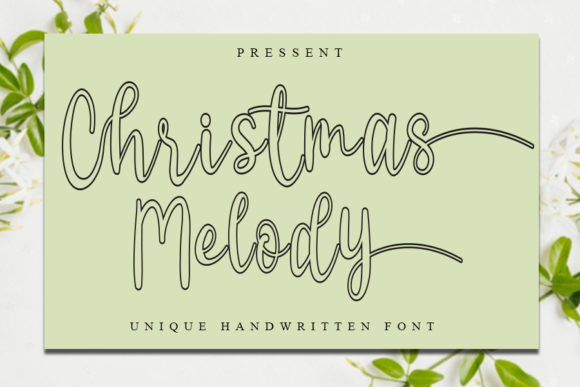 Christmas Melody: A Handwritten Font for Elegant Branding