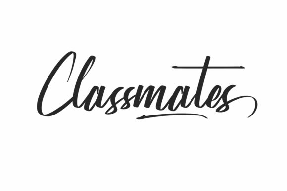 Classmates Font: A Handwritten Typeface for Editorial Design
