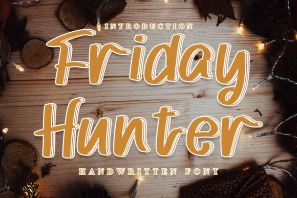 Friday Hunter: A Handwritten Font for Small Business Branding