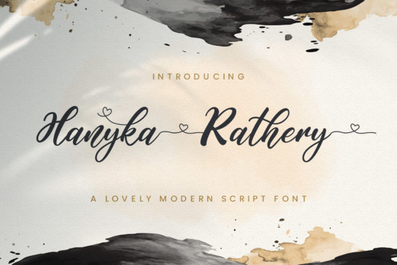 Hanyka Rathery: A Romantic Script Font for Web Design