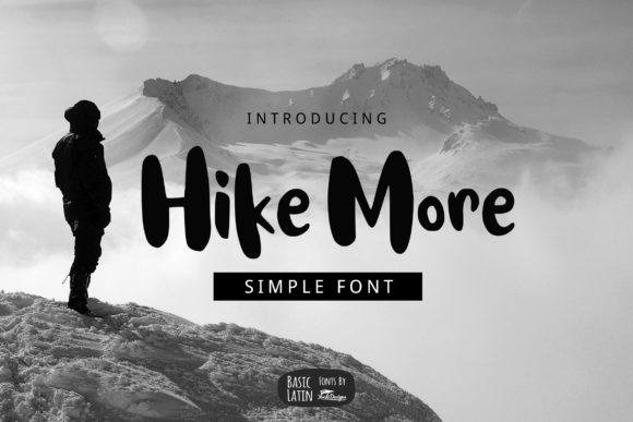 Hike More: A Bold Handwritten Font for Crafters