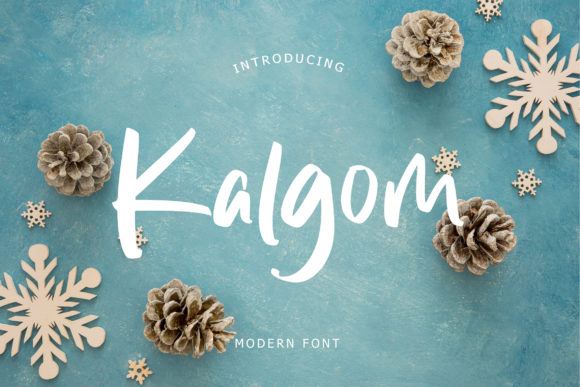 Kalgom: A Modern Script Font for Digital Design