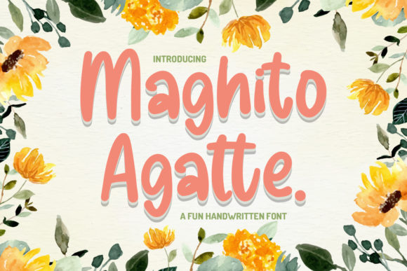 Maghito Agatte: A Handwritten Font for Web Design