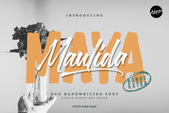 Maulida Maya: A Bold Script Font for Editorial Design