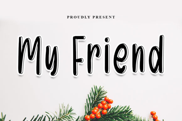 My Friend: A Handwritten Font for Editorial Design