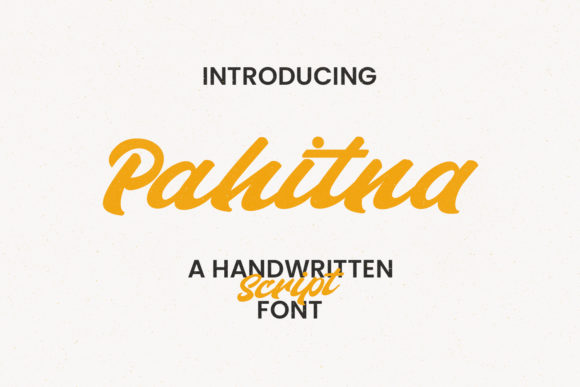 Pahitna: A Bold Handwritten Typeface for Editorial Impact
