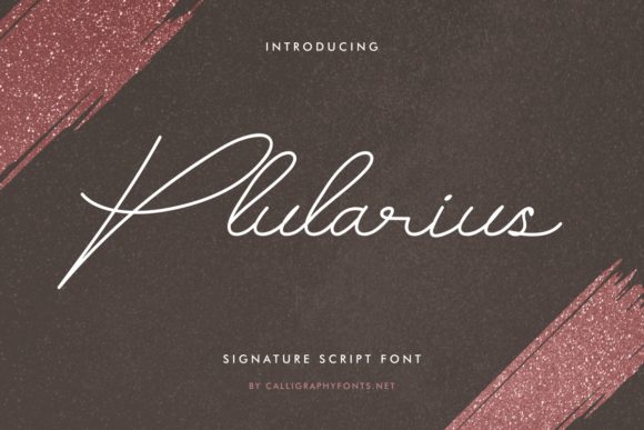 Plularius: A Handwritten Font for Digital Elegance