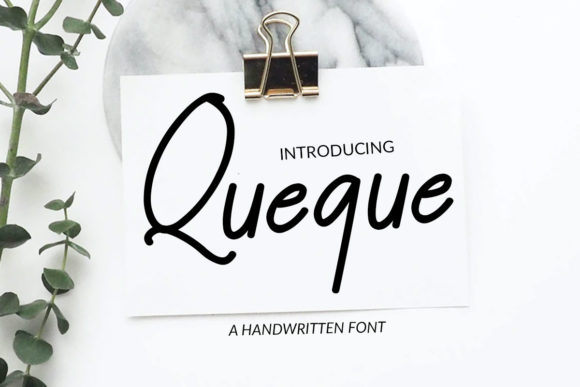 Queque: A Handwritten Font for Makers
