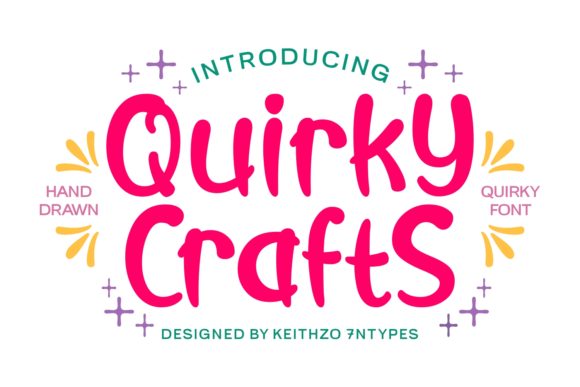 Quirky Crafts: A Playful Handwritten Font for Editors