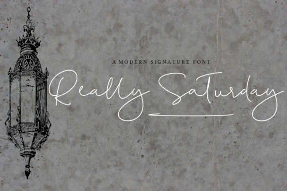 Really Saturday: A Delicate Handwritten Font for Branding