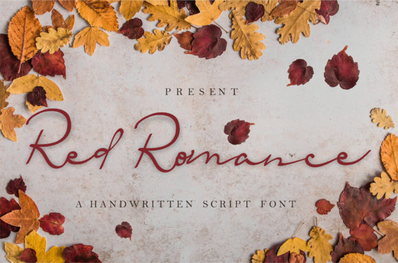 Red Romance: A Dreamy Handwritten Font for Crafters