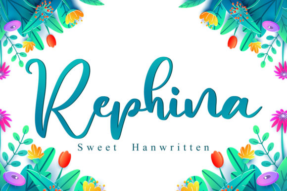 Rephina Font: A Modern Script for Web Design