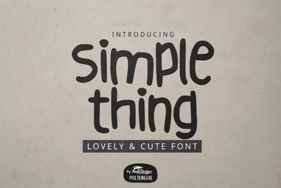 Simple Thing: A Handwritten Font for Web Design