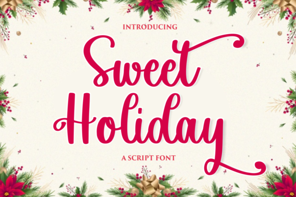 Sweet Holiday: A Modern Script Font for Editorial Design