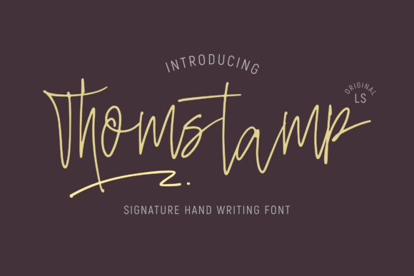 Thomstamp: A Delicate Font for Elegant Branding