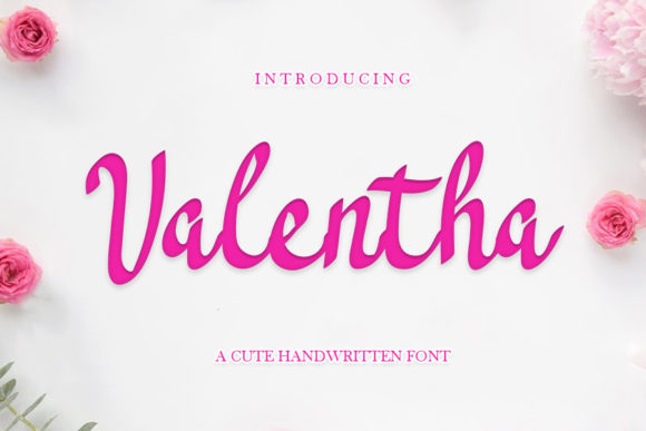 Valentha: A Festive Script Font for Web Design
